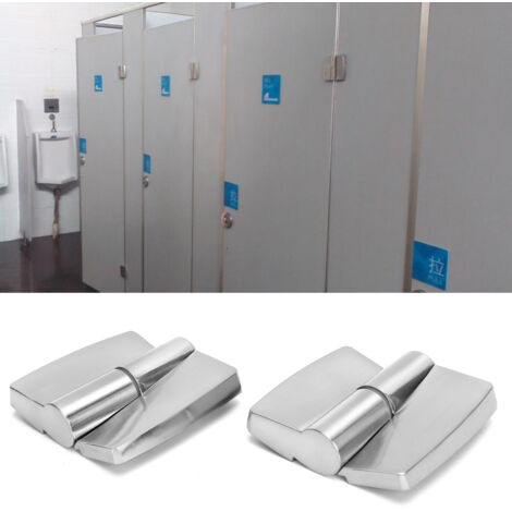 Schwerkraft-Türscharnier aus Aluminiumlegierung für Möbel – 2 Stück, 8,5 x 8 cm, linke Seite, inklusive Zubehör