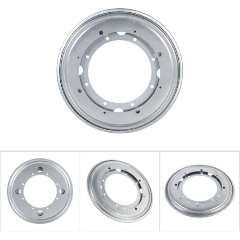 Schwerlast-Drehteller aus verzinktem Stahl für Möbel (23 cm, Silber) – 360° drehbar
