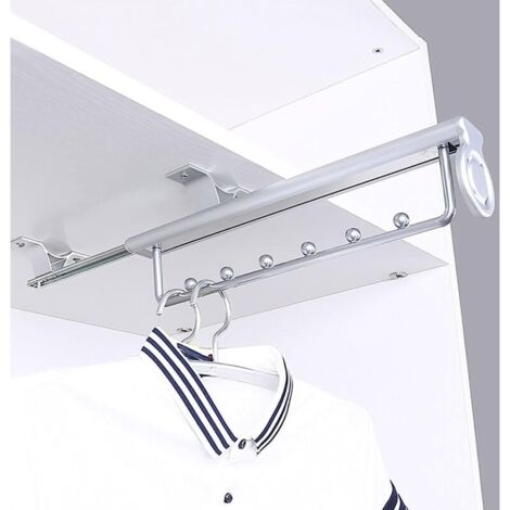 Schwerlast-Kleiderstange zum Ausziehen, Hosenbügel, Schiebebügel, Teleskop-Kleiderstange, Kleiderstange für den Kleiderschrank