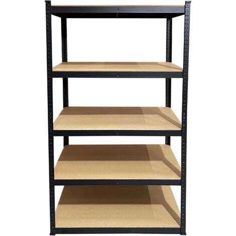 Schwerlast Lagerregal 90x45x180cm 5 Böden Standregal für Garage Werkstatt Haushalt Keller