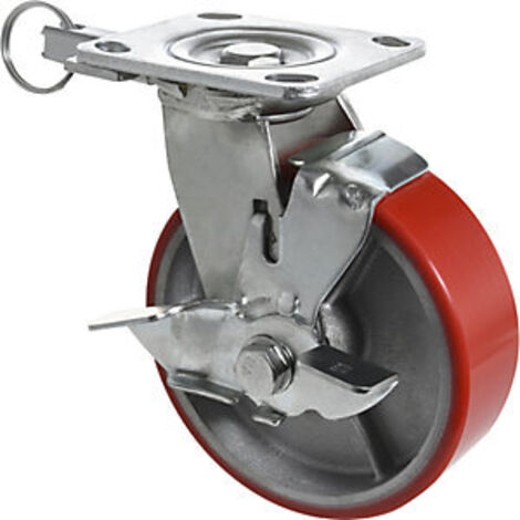 Schwerlast-Lenk-/Bockrolle 3 in 1  Tragkraft 400 kg  Rad-Ø x