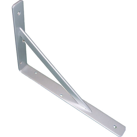 Schwerlastkonsole 150kg - Stegkonsole, Höhe 295mm, Tiefe 205mm, Stahl grau