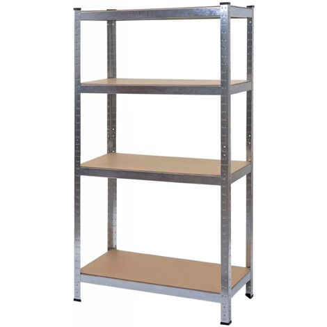 Schwerlastregal HHG-085, Werkstattregal Steckregal, 160x80x40cm, Traglast bis 320kg MVG-zertifiziert verzinkt