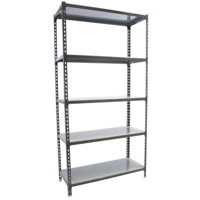 Tagère pour charges lourdes metal shark HxLxP 180x80x30cm Charge du compartiment 180kg Anthracite galvanisé