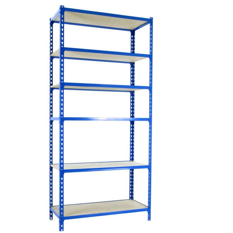 Proregal-zertifizierte Qualitätsprodukte - tagère charge lourde giant muli HxLxP 250x100x50cm 150kg par niveau Bleu Étagère robuste de Garage,