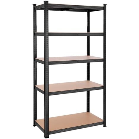 CALICOSY Schwerlastregal mit 5 verstellbaren Ebenen - H200 cm