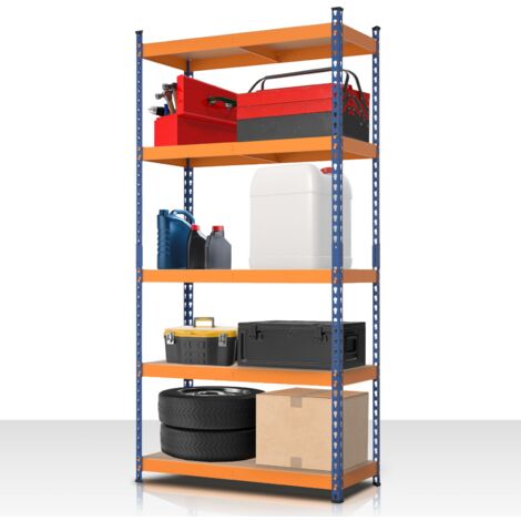 Schwerlastregal Rhino Blau-Orange 180 x 90 x 60 cm
