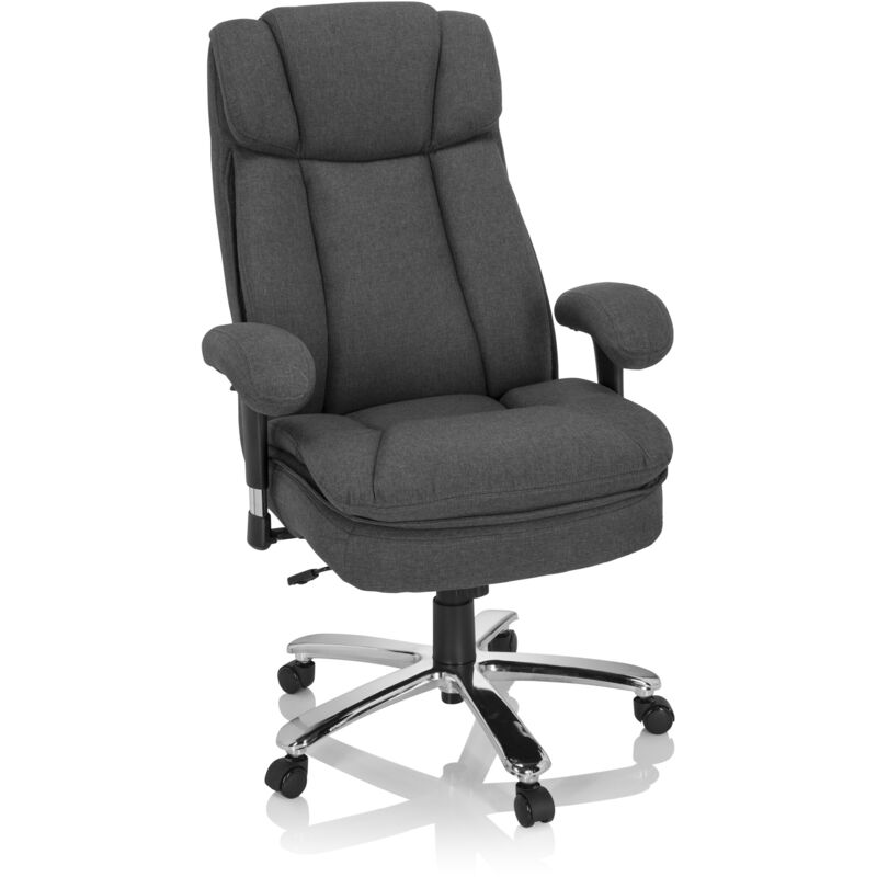 Schwerlaststuhl / Bürostuhl Builder Xxl I Stoff Dunkelgrau Hjh Office