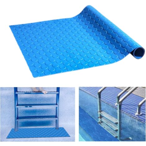 Schwimmbad-Leitermatte, 23 x 90 cm, Leitermatte mit rutschfester Textur, Schwimmbad-Stufenmatte, rutschfestes Trittbrett, Schwimmbad-Bodenmatte für Schwimmbadleitern und Badezimmer