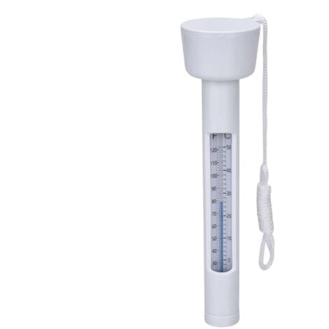 Schwimmbadthermometer – Temperaturanzeige mit Trageband  Schwimmendes Thermometer 0–50 °C für Schwimmbad, Teich, Whirlpool, Aquarium und Gartenbecken