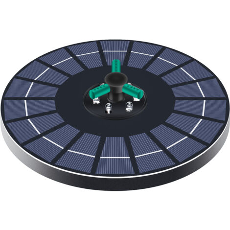 Schwimmende 6-W-Solar-Außenpumpe  Rotierende Sprühdüse mit automatischer Hebefunktion  Dekoration für Gartenteich/Vogelhäuschen/Brunnen