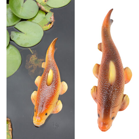 Schwimmende Koi-Dekoration aus Kunstharz – realistisches, handbemaltes Modell für Garten, Hof oder Teich