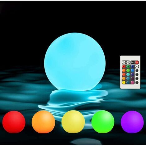 Schwimmende Poollichter, 3 Zoll, wiederaufladbar über USB und Fernbedienung, IP68 wasserdicht, 16 Farbwechsel-LED-Lichter für Whirlpool, Party, Urlaub, Weihnachten, Außendekoration (6er-Pack)
