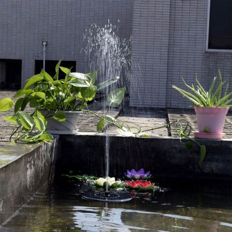 Schwimmende Solar-Springbrunnenpumpe für Gartenteiche, 180 l/h, 1,4 W, umweltfreundlich