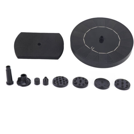 Schwimmende Solar-Teichpumpe, Gartenbrunnen-Set mit 6V-Gleichstrompanel