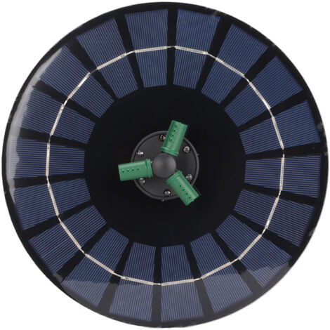 Schwimmende Solarpumpe mit mehrfarbiger LED-Beleuchtung für Gartenteiche und Zierbrunnen