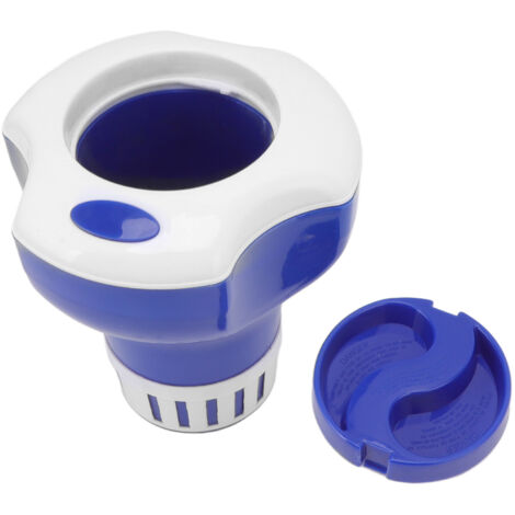 Schwimmender Chemikaliendosierer für Schwimmbäder mit Thermometer – Professionelles Gerät für Whirlpools und Teiche