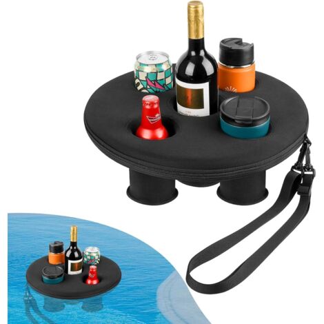 Schwimmender Getränkehalter Für Pools, Pool Getränkehalter Schwimmend, Whirlpools Getränkehalters Mit 5 Löchern, Schwimmende Ablage Für Whirlpools, Schwimmendes Tablett Für Pool, Außenpools Und Spas