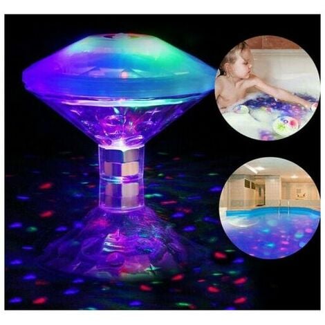 SWYEOOT Schwimmendes Farb-Poollicht, Disco-Badelicht, LED-Unterwasserlicht mit 7 Modi für Badezimmer-Spa-Pool-Tauchleuchten (1 Stück), Betterlife