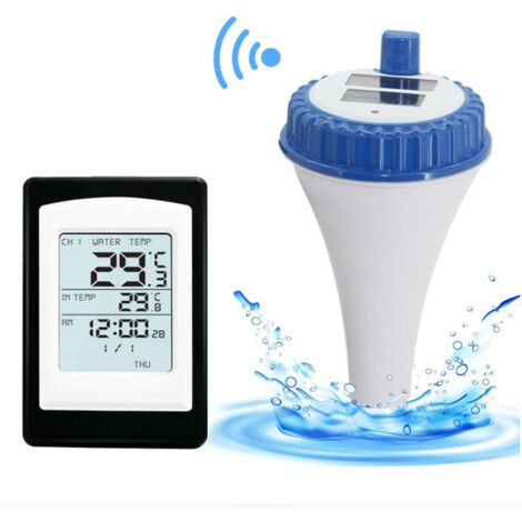 Schwimmendes Poolthermometer, leicht ablesbar, digital, kabellos, für Eisbad, Whirlpool, Aquarium