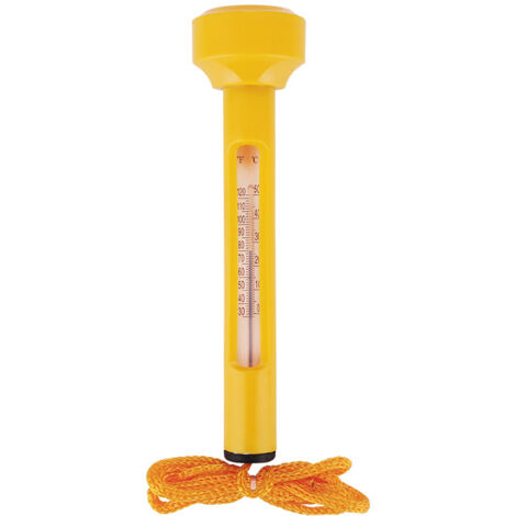 Schwimmendes Poolthermometer, Schwimmendes Thermometer, Schwimmendes Poolthermometer, Gelb