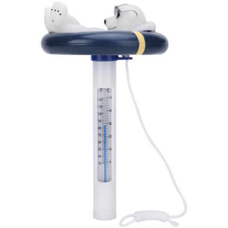 Schwimmendes Thermometer im Cartoon-Bären-Stil, Wassertemperaturmesser für Schwimmbäder, Whirlpools, Teiche
