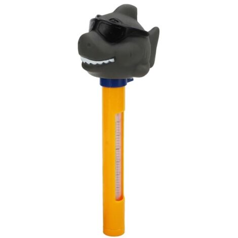 Schwimmendes Thermometer in Form einer Haifisch-Sonnenbrille, geeignet für den Einsatz in Schwimmbädern, Spas, Whirlpools und Aquarien.