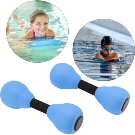 Schwimmendes Wasserhantel-Set für Pool-Fitness – 2 EVA-Hanteln – für Poolübungen und Wasserfitness