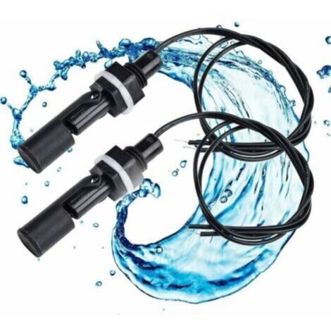 Schwimmerschalter, 2 Stück, Wasserstandssensor, Flüssigkeitsstandschalter, horizontaler Schwimmerschalter, Pumpenschwimmerschalter für Schwimmbad, Aquarium
