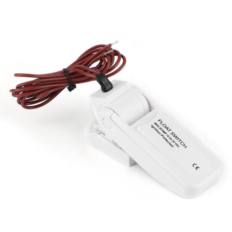 Schwimmerschalter für 12V 24V 32V Bilgepumpe, automatischer Wasserstandsregler mit abnehmbarem Sockel, hohe Druckbeständigkeit, schnelles Design ohne.