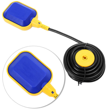 Schwimmerschalter mit 5 m Kabel zur automatischen Steuerung von Tauchpumpen