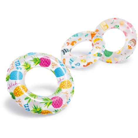 Schwimmring, drei Muster, 51 cm, INTEX 59230, Leckerlis