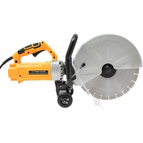 GOJOY Scie à béton électrique 3000 W 4200rpm Découpeuse murale - Rainureuse murale sans poussière avec lames de 350 mm de qualité supérieure - Pour carrelage, marbre, granit, bois, pierre et ciment