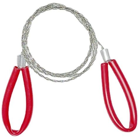 Scie à câble de tuyau en PVC scie à fil en acier inoxydable outil de coupe de fil de survie d'urgence de corde de poche à main