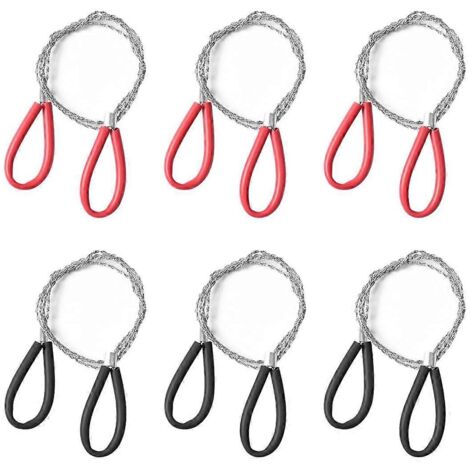 Scie à câble en acier inoxydable (lot de 6), outil de coupe pour tuyaux en PVC