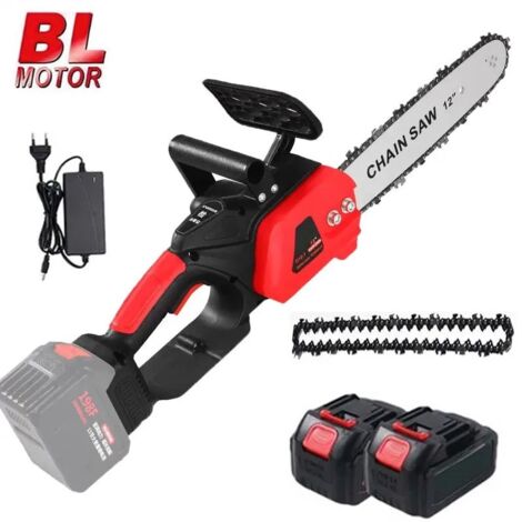 Scie à chaîne électrique sans balais de 12 pouces, 3500W RPM, sans fil, pour la maison, qualité d'huiles d'élagage, batterie 21V