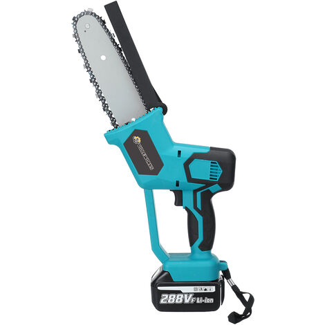 Scie à chaine sans fil électrique 1500W 288V 2 Batterie Bleu