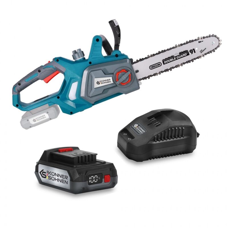 Könner&söhnen - Scie à chaîne sur batterie ks CS20V-12 + ks C24A + ks 20V2-1