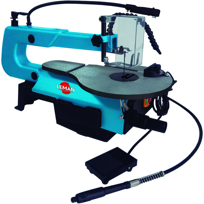 Scie à chantourner avec pédale et flexible 400 mm - sac 407 - Leman