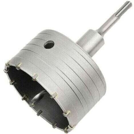 Scie à cloche trépan béton 110 mm – Adaptateur SDS Plus – Pour brique, ciment et pierre – Coupe nette sans vibrations