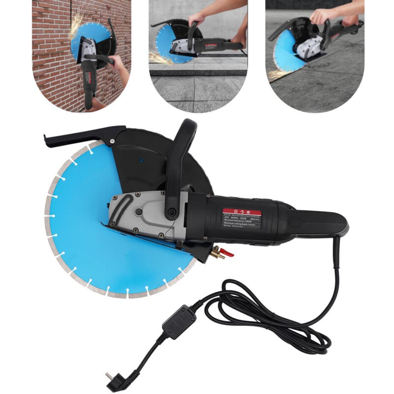 Scie à disque,Scie à béton électrique+ lame 135mm Z1E-355 3000W 220V 3800rpm