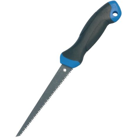 scie à guichet poignard - manche bi-matière - 152mm - bleu et noir - novipro tci-6027223