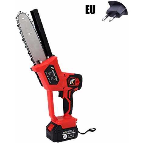 Scie à Main électrique sans Fil Tronçonneuse portative sans Fil portative à Bois Tronçonneuse à Piles Rechargeable