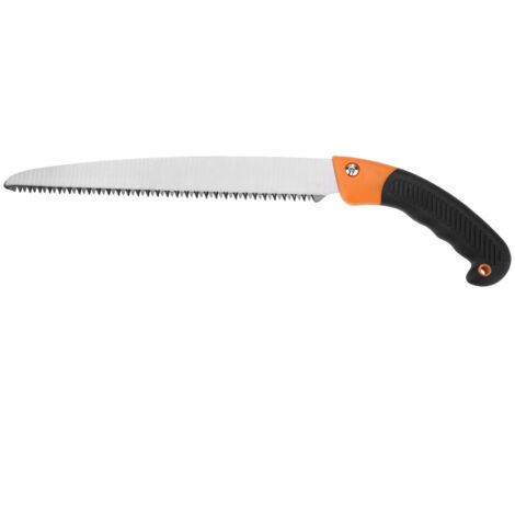 Scie à main en acier inoxydable pour bois et PVC - Finder - Taille de lame 28 cm (11 pouces) - Idéale pour le bricolage et l'élagage - Avec étui de rangement