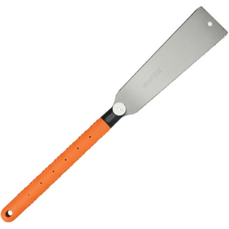 Scie à Main Japonaise à Double Tranchant - Tronçonneuse Interchangeable Avec Lame Flexible pour le Travail du Bois, Orange