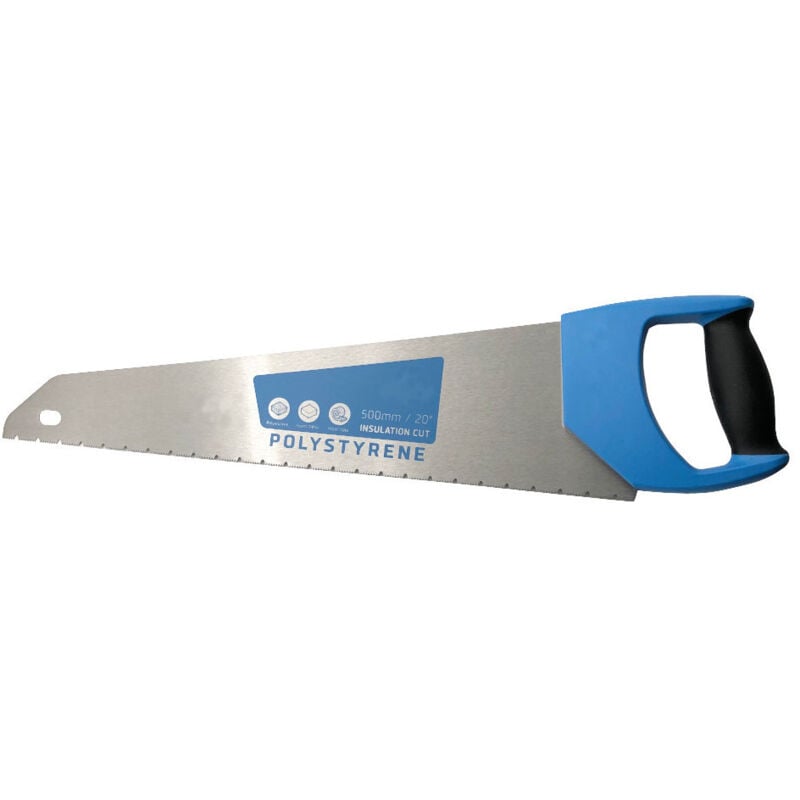 Diamwood - Scie à Main avec Denture Spécifique - 500 mm - 630 x 25 x 125 mm - Ép. 1 mm - 13 tpi - Découpe de Matériaux Isolants tels que Polystyrène,