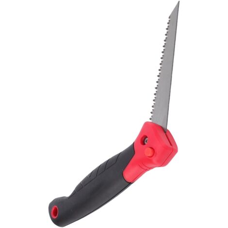 Scie à main pliable multi-lames - Scie à cloisons sèches 5 en 1 - Système de changement rapide - Scie à main pour travaux manuels - Idéale pour le bricolage, la découpe de métal, PVC, plaques de plâtr