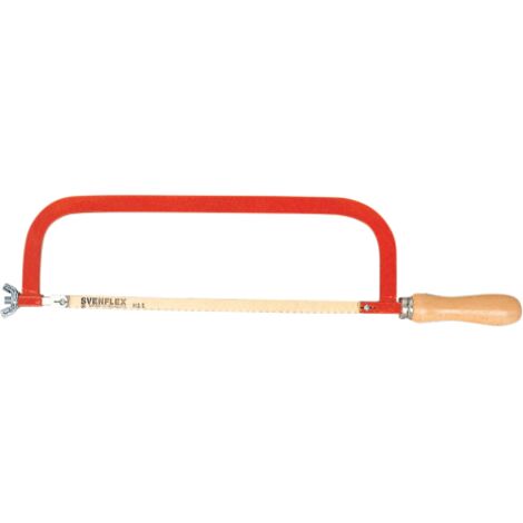 Scie a' me'taux a' archet pour le me'tal en acier lamine' avec lame en carbone et manche en bois