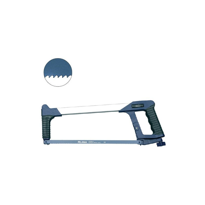 Scie à Métaux avec cadre en aluminium - 10 Lames 300 x 13 mm - 400 mm - 0,63 mm - 24 tpi - Parfait pour un usage intensif - Diamwood