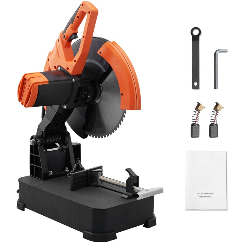 Mophorn - Scie à onglet de 14 po, scie à sec pour coupe de métal à angle de 45 °